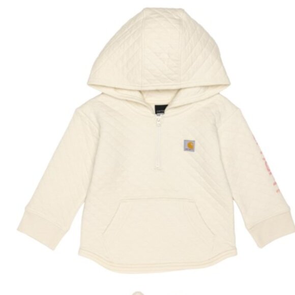 NEW CARHARTT Toddler Boys- girls  Quilted Jersey Half Zip Sweatshirt 725 1j8 - Picture 2 of 7